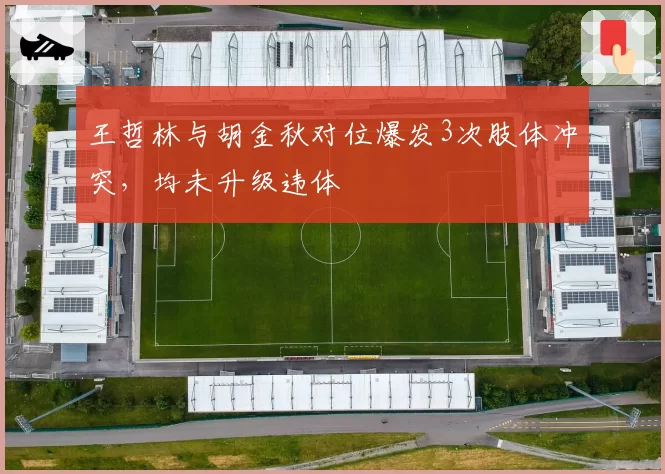 王哲林与胡金秋对位爆发3次肢体冲突，均未升级违体